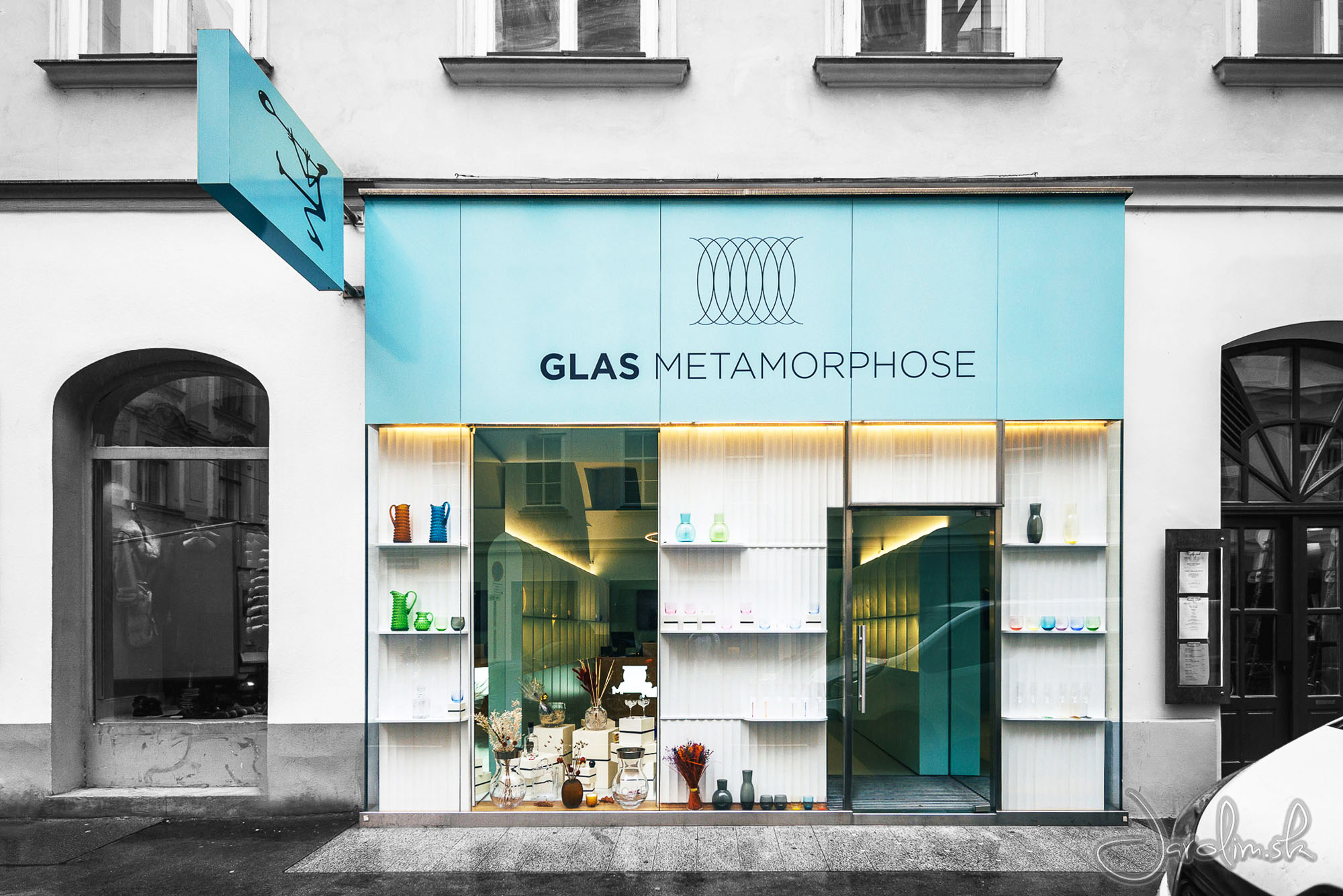 Glas Metamorphose - ručne fúkané sklo